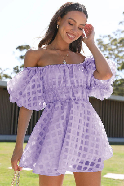 Evie | Puff-Sleeve Day-to-Night Mini Dress