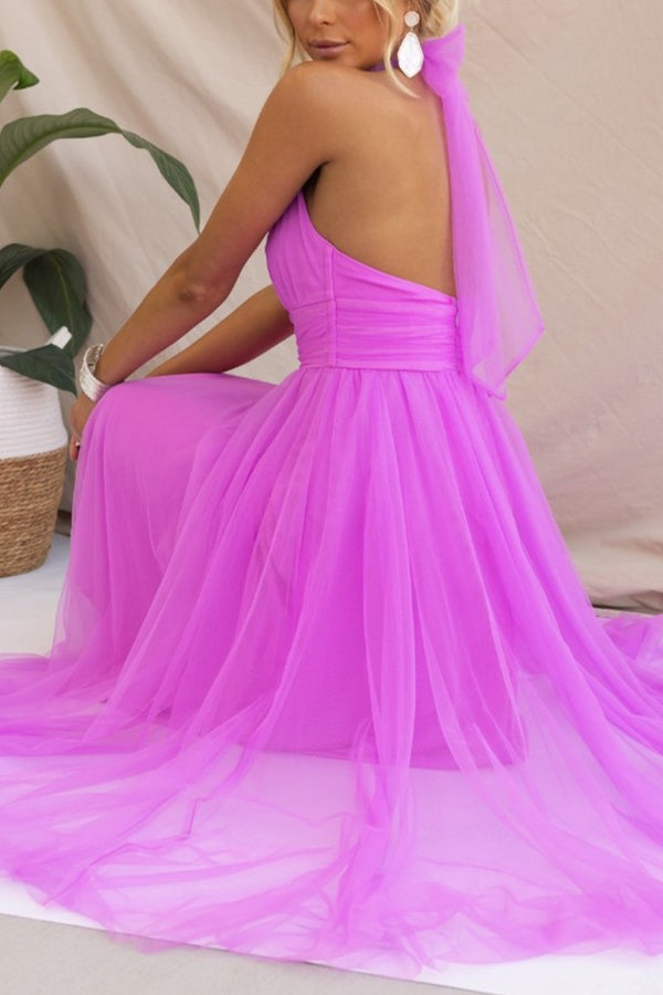 Phoebe | Elegant Maxi Dress with Covered Back