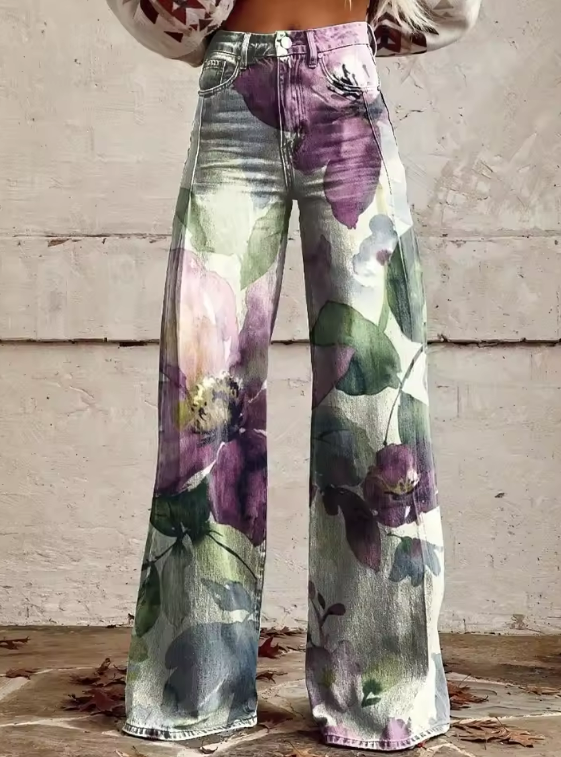 ALESSIA | High-Waist Boho Wide-Leg Trousers