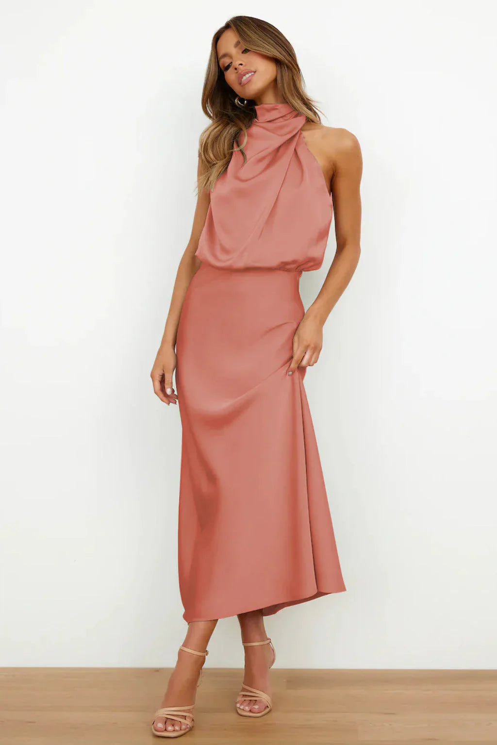 Diane | Open-Back Midi Dress