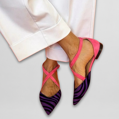 Elisa™ | Lightweight Cross-Strap Ballet Flats