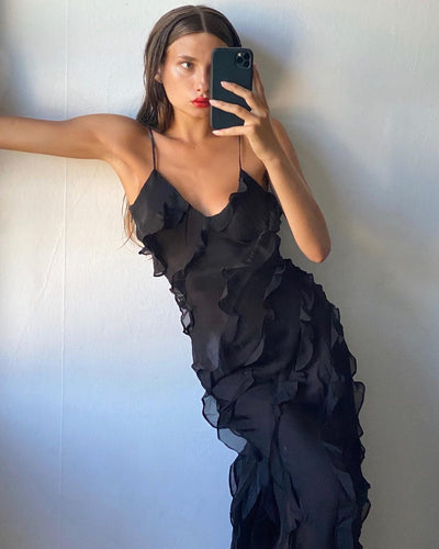 Zara | Ruffled Day-to-Night Dress