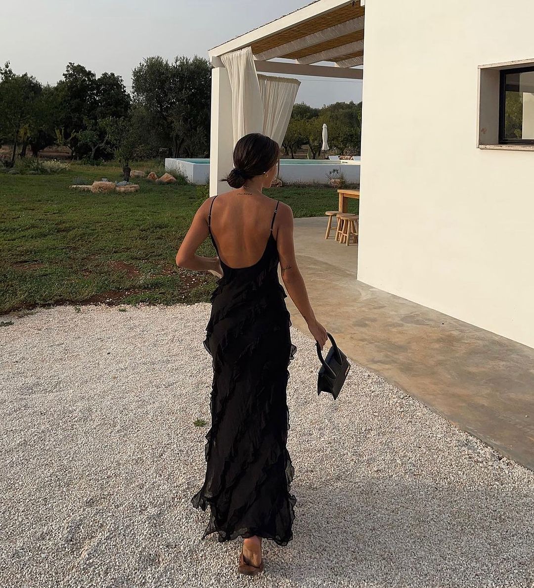 Zara | Ruffled Day-to-Night Dress