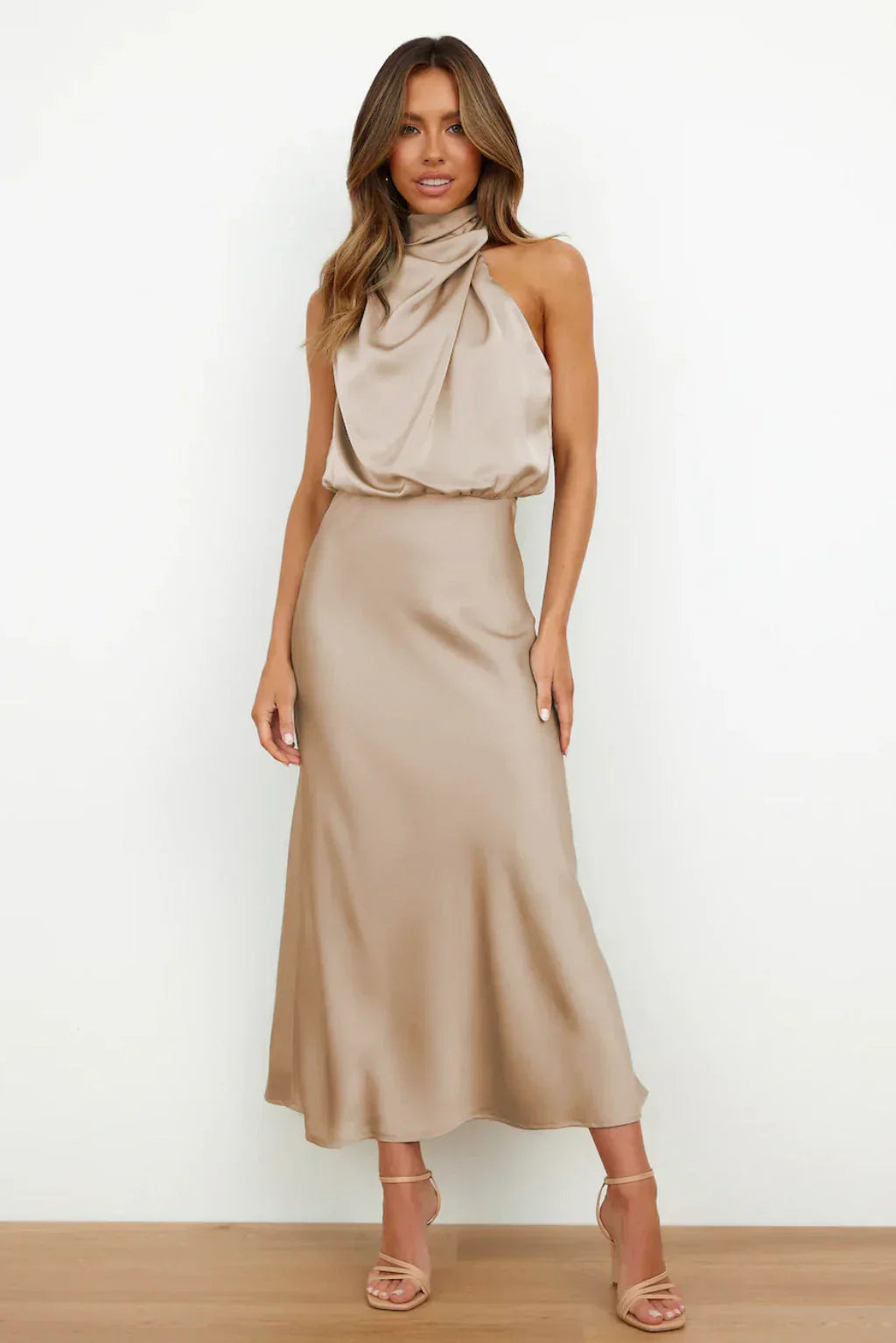 Diane | Open-Back Midi Dress