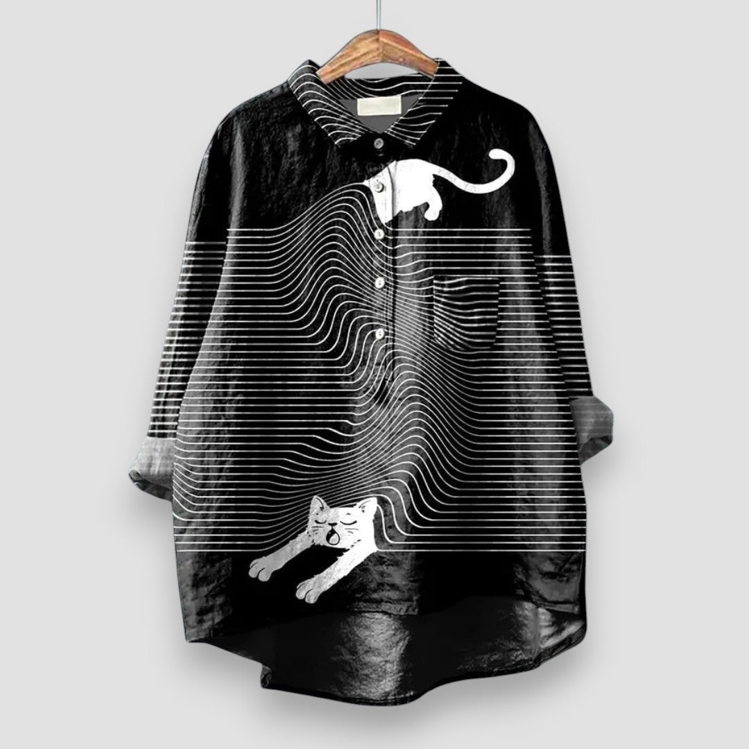 CAMILLA | Elegant Women's Shirt with Artistic Print