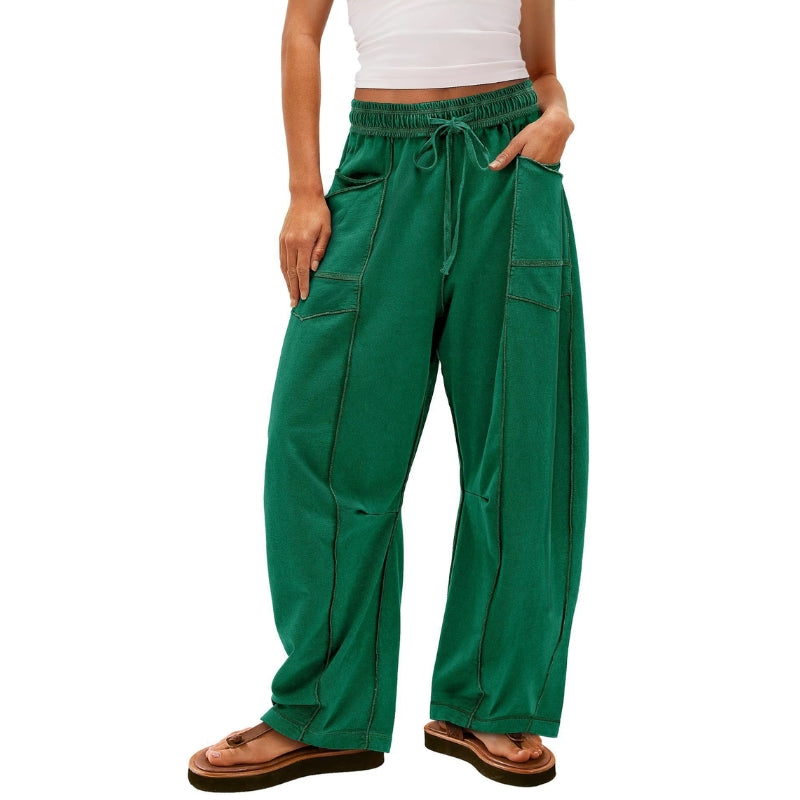 Vera Côte Barrel Sweatpants - Green