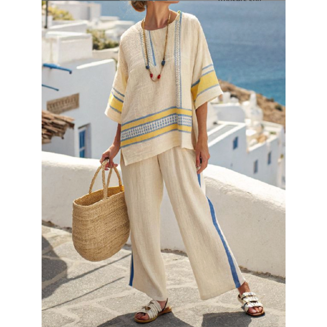 Marina | Striped Two-Piece Set