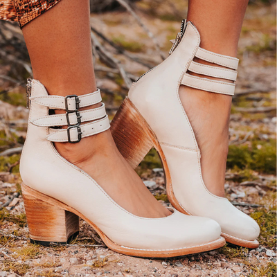 Ginevra™ | Triple-Strap Block Heel