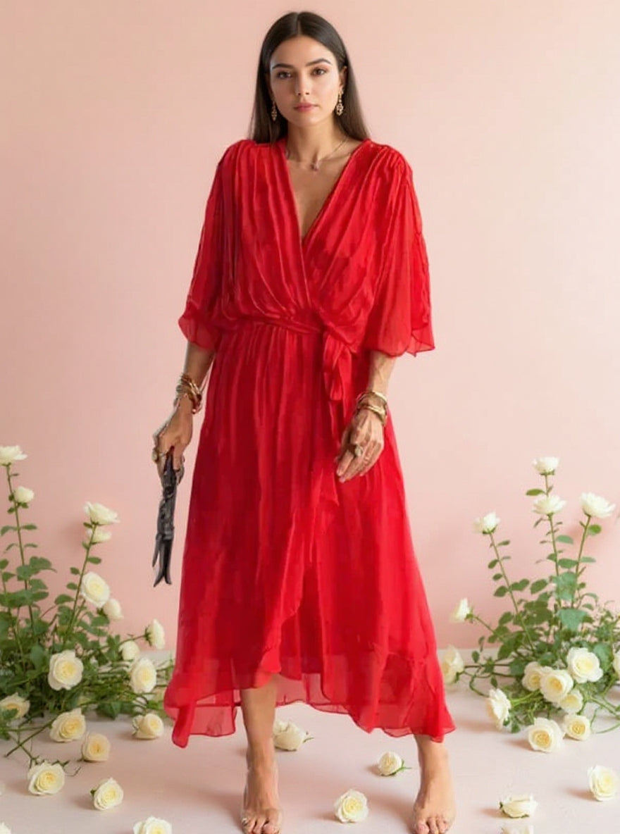 Matilda | Elegant V-neck dress