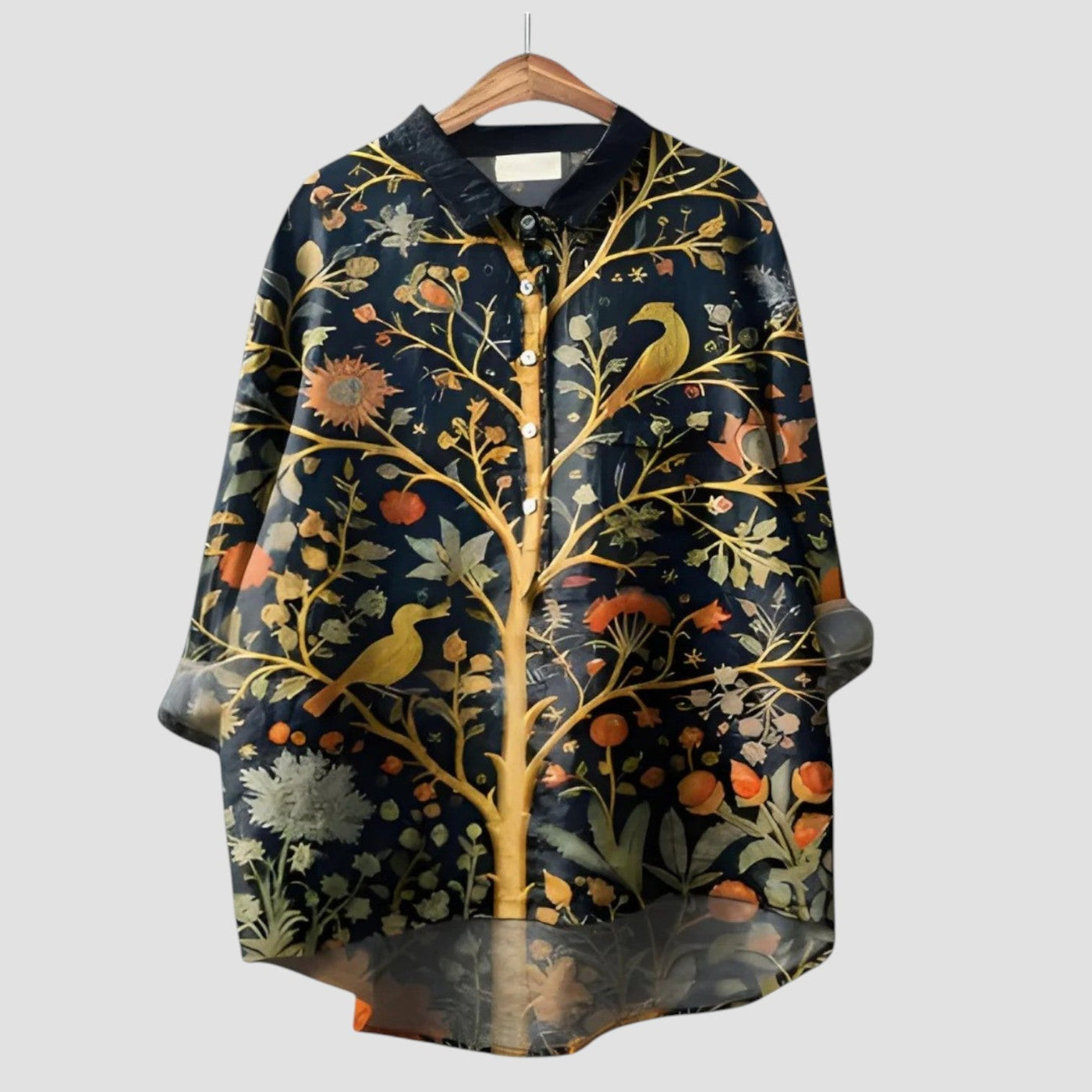 ALMA | Oversized Shirt with Enchanted Forest Print
