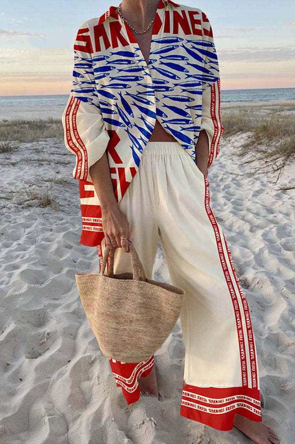 Banco Sardine™ | Breezy Linen Print Set