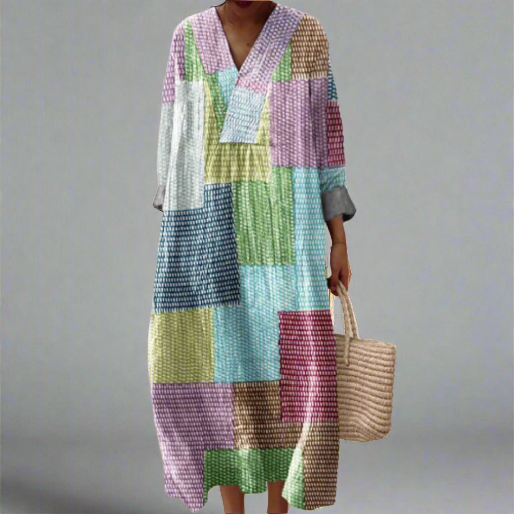 Heather™ | Modern Geo Statement Dress