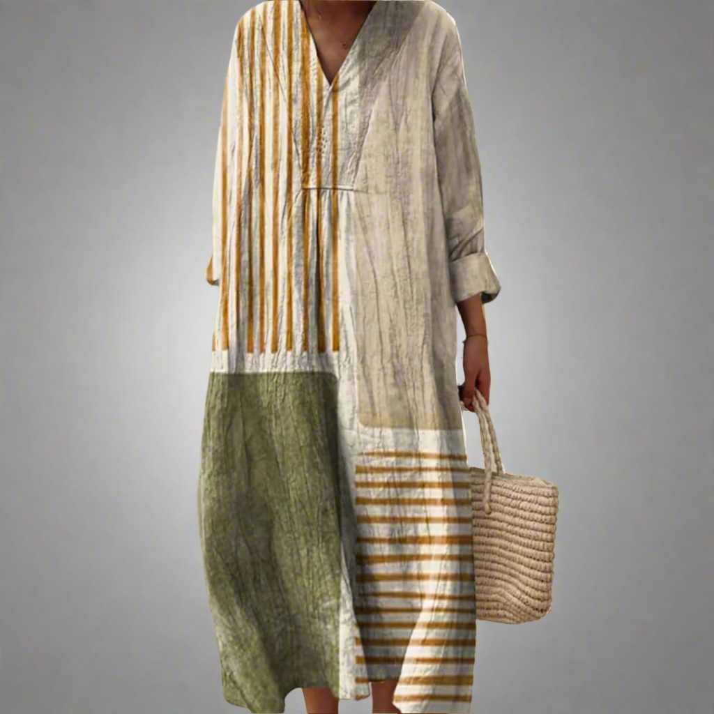 Dolores™ | Flowing Geo-Print Day-to-Night Dress