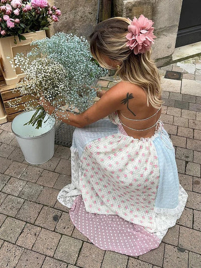 Viviana™ | Strappy Patchwork Sundress