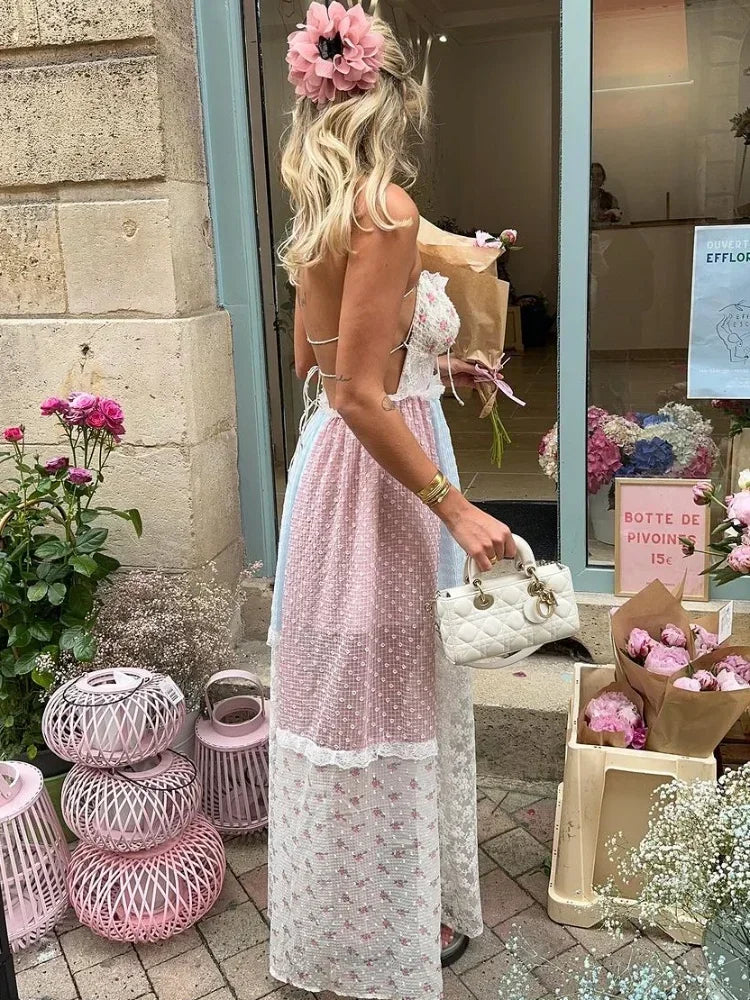 Viviana™ | Strappy Patchwork Sundress