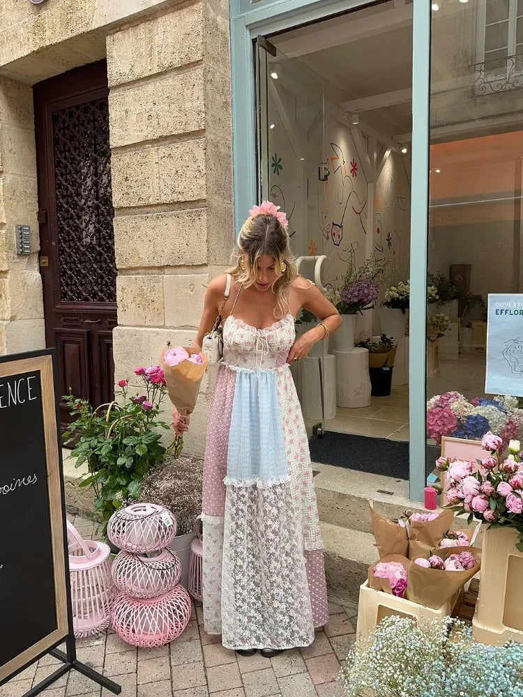 Viviana™ | Strappy Patchwork Sundress