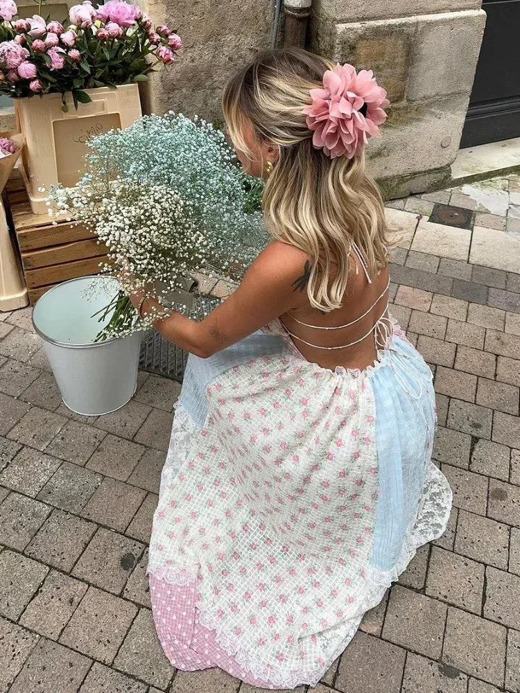 Viviana™ | Strappy Patchwork Sundress