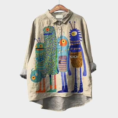 ELISABETTA | Blusa Oversize Floreale con Comfort Avvolgente per Giornate Spensierate