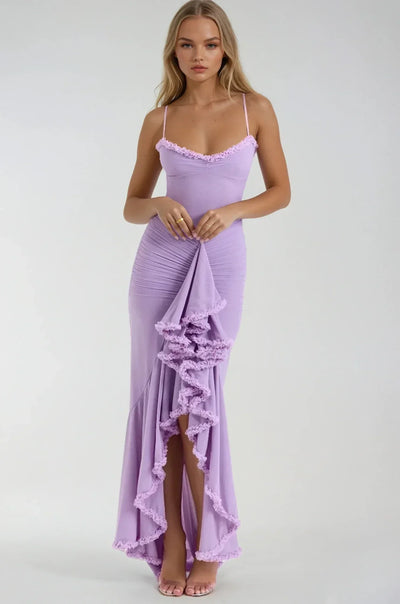 Clarissa™ | Romantic Ruffled Mesh Maxi Dress