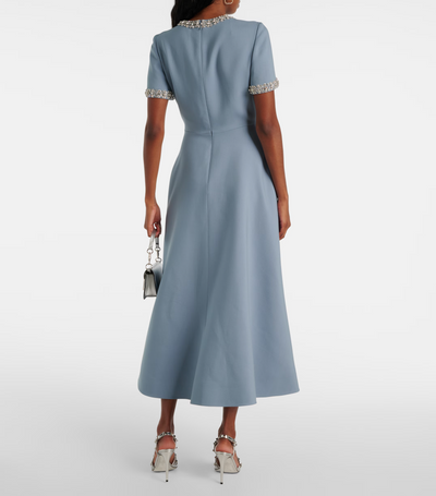 Raffaella™ | Beaded-Bow Fit & Flare Dress