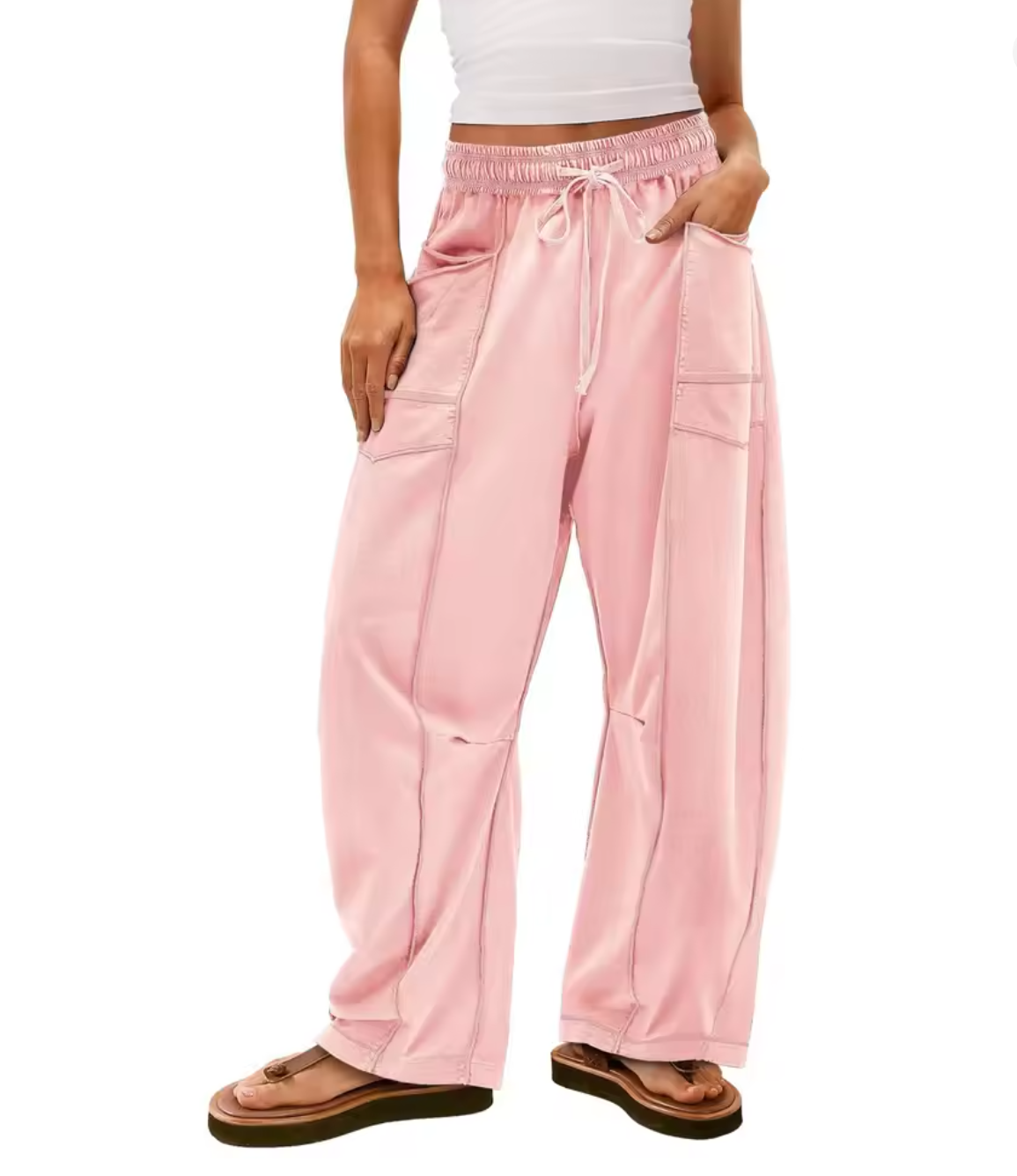 Vera Côte Barrel Sweatpants - Pink