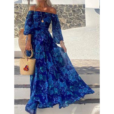 Alexa™ | Art-Inspired Flowy Patchwork Dress