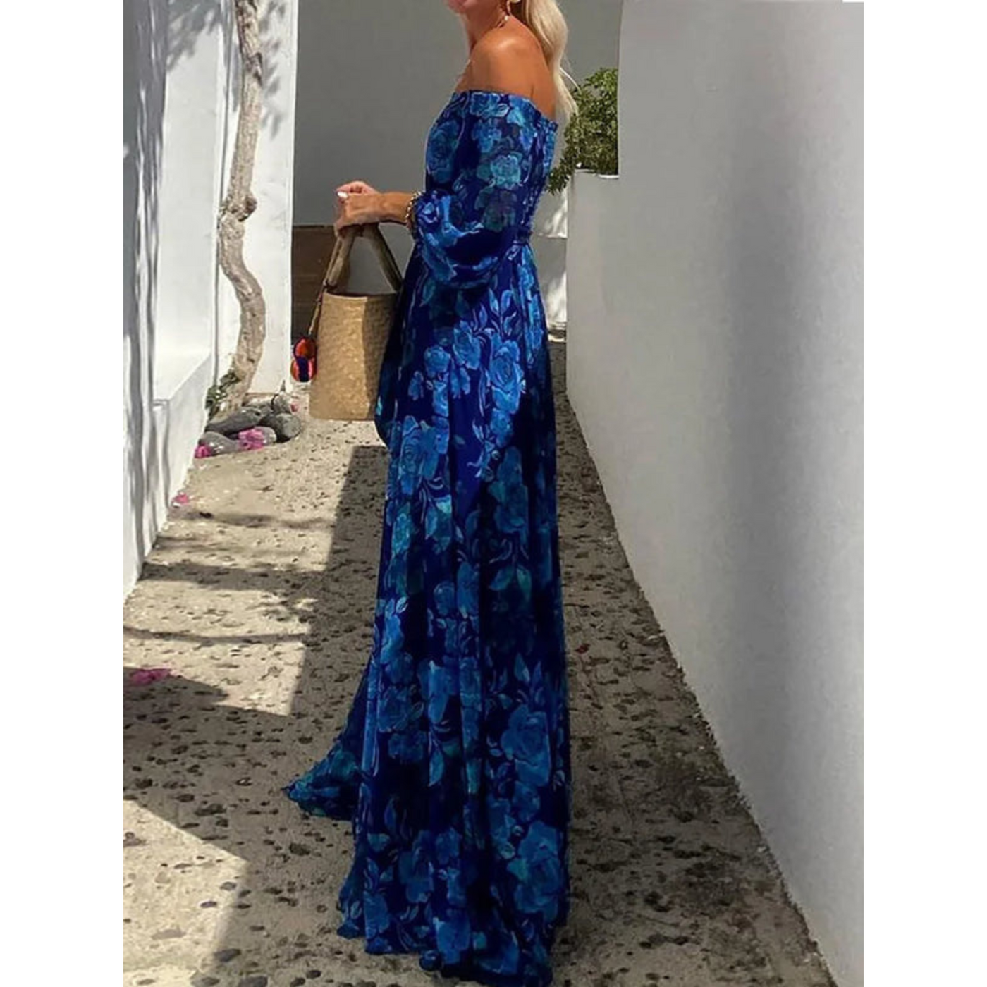 Alexa™ | Art-Inspired Flowy Patchwork Dress