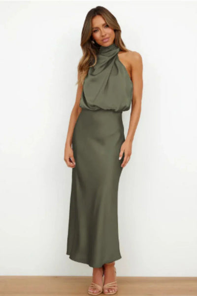 Diane | Open-Back Midi Dress