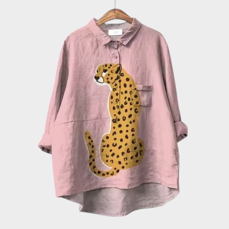 VIOLETTA | Oversized Floral Blouse with Absolute Comfort for Sunny Days