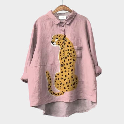 VIOLETTA | Oversized Floral Blouse with Absolute Comfort for Sunny Days